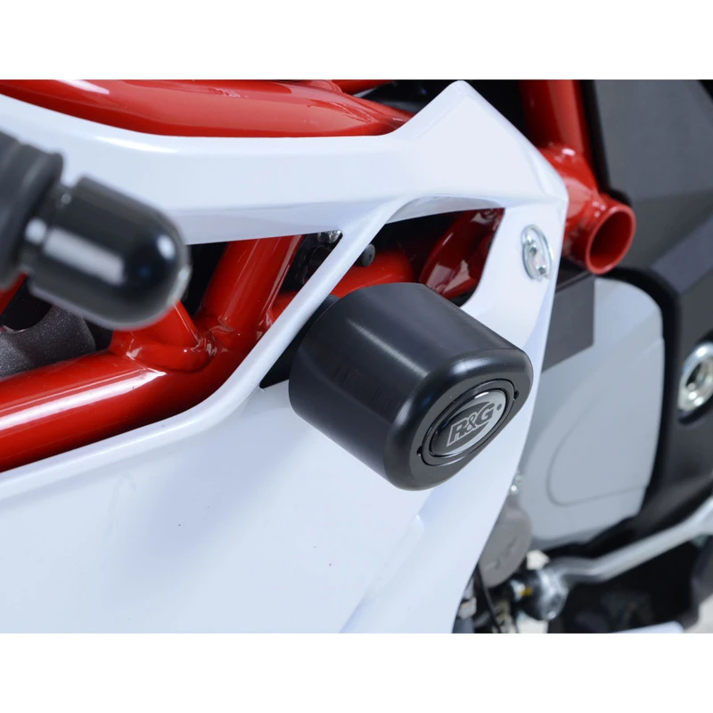 R&G CP0397WH Aero Style Frame Sliders For MV Augusta F4, F4R & F4RR (2010-2014)
