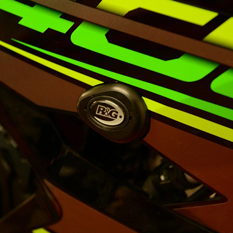 R&G CP0482BL Aero Race Crash Protectors, Black For Kawasaki Ninja 250/400 '18-