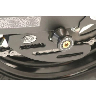 R&G CR0020.BK Cotton Reel Swingarm Spools For Kawasaki Ninja 250 And Ninja 300