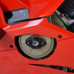 R&G ECS0126BK Engine Case Slider, LHS For Ducati Panigale V4 (2018-)