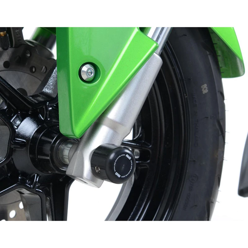 R&G FP0190BK Front Axle Sliders Fork Protectors For Kawasaki Z125 PRO 2017-up - Image 3