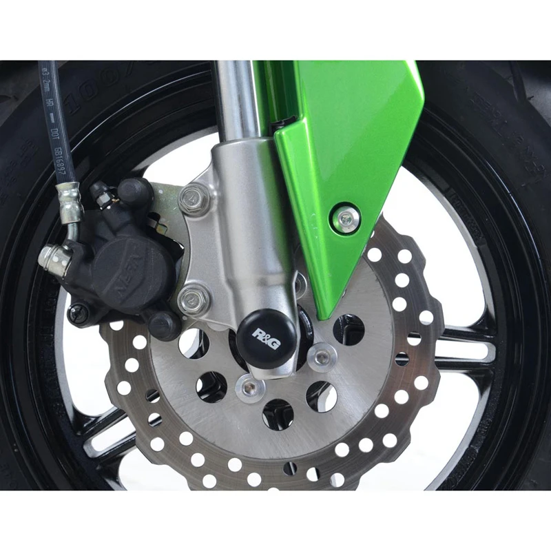 R&G FP0190BK Front Axle Sliders Fork Protectors For Kawasaki Z125 PRO 2017-up - Image 4