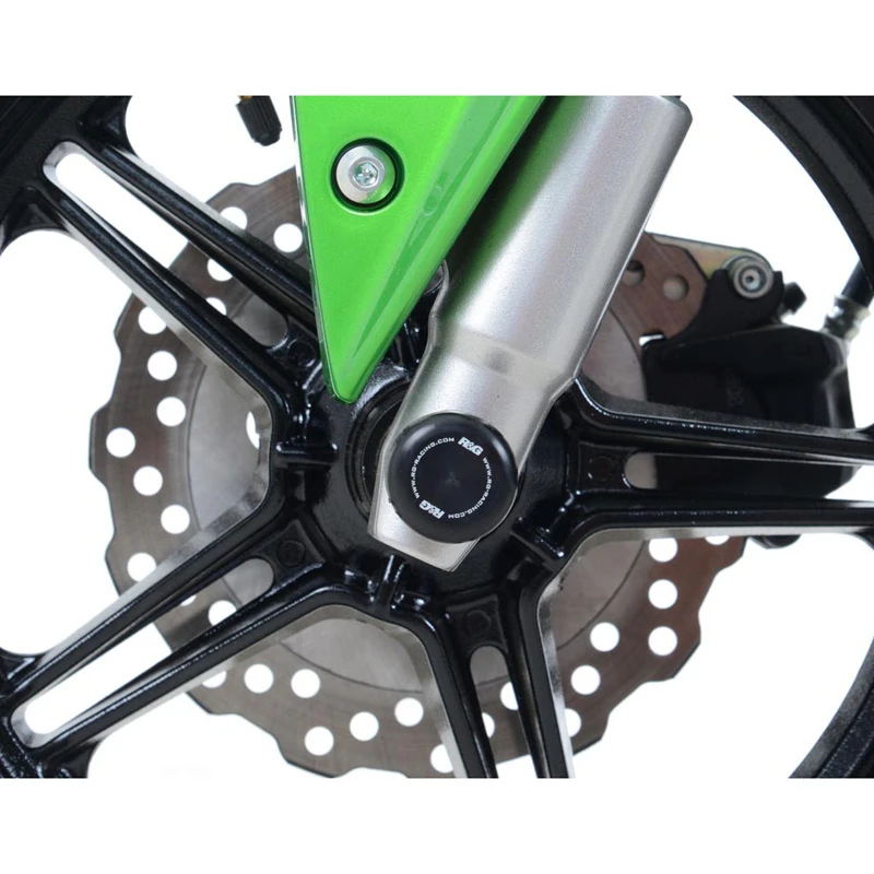 R&G FP0190BK Front Axle Sliders Fork Protectors For Kawasaki Z125 PRO 2017-up - Image 5
