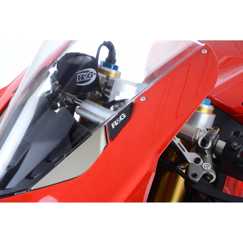 R&G MBP0032BK Mirror Blanking Plates For Ducati Panigale V4 / S (2018-)
