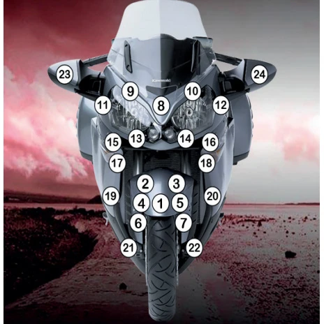 R&G SCPKAW002(A) Paint Protection Film For Kawasaki Concours 14 (2010-2016) - Image 5