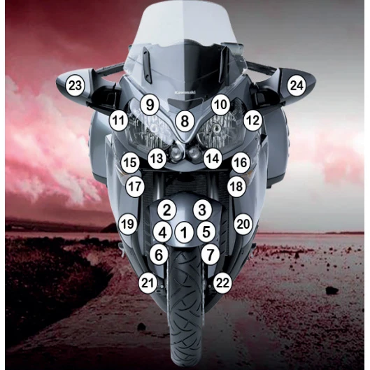 R&G SCPKAW002 Paint Protection Film For Kawasaki Concours 14 (2010-2016) - Image 5