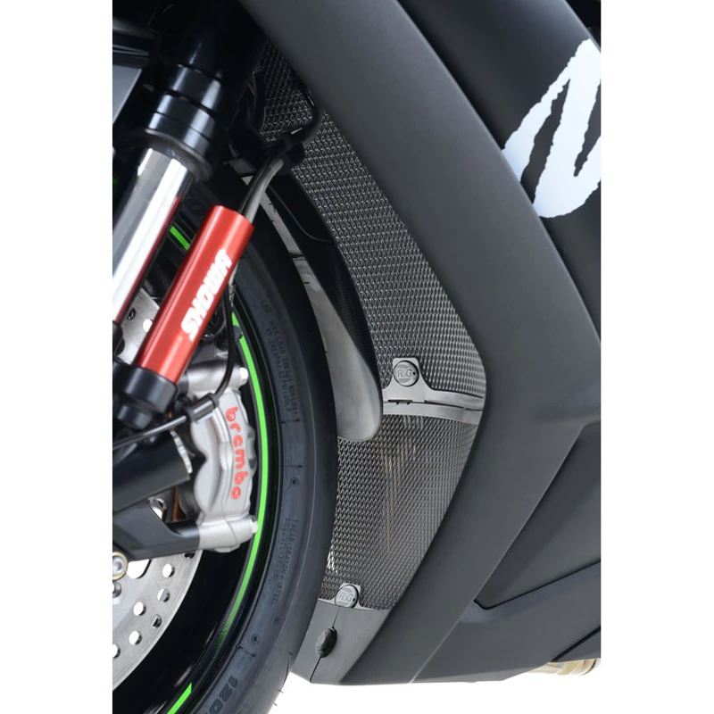 R&G RAD0200BK Radiator Guard For Kawasaki ZX-10R (2008-2016) - Image 4