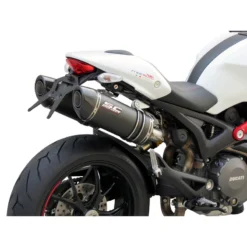 SC-Project D04-12C Oval Exhaust For Ducati Monster 696 / 796 / 1100 And 1100 S
