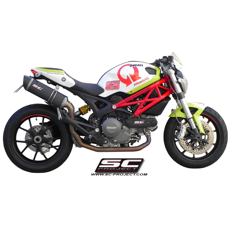 SC-Project D04B-C02C Oval 2-1 Full System Exhaust For Ducati Monster 796 (2010-2015) - Image 2