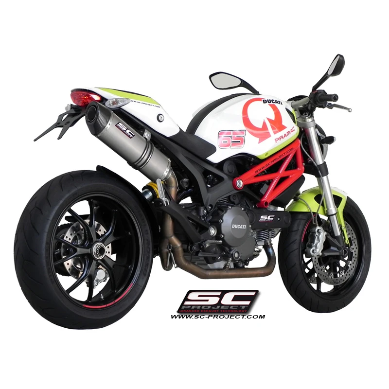 SC-Project D04B-C02C Oval 2-1 Full System Exhaust For Ducati Monster 796 (2010-2015) - Image 3