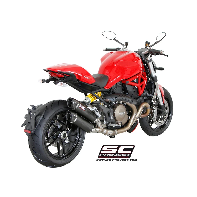 SC-Project D12-D27C GP-Tech Dual Exhaust For Ducati Monster 1200 / S (2014-2016) - Image 3