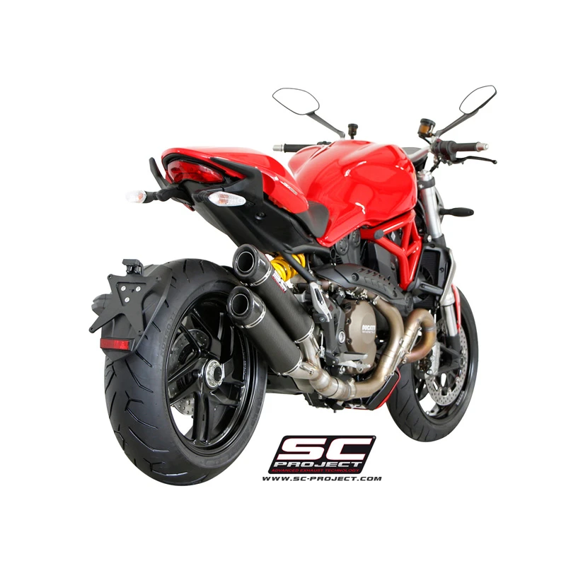 SC-Project D12-D27C GP-Tech Dual Exhaust For Ducati Monster 1200 / S (2014-2016) - Image 4