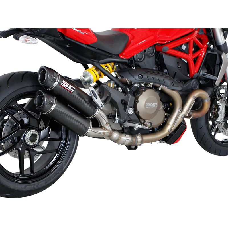 SC-Project D12-D27C GP-Tech Dual Exhaust For Ducati Monster 1200 / S (2014-2016)