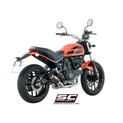 SC-Project D23-C38C CR-T Full Exhaust, Carbon Fiber For Ducati Scrambler Sixty2 (2016-)