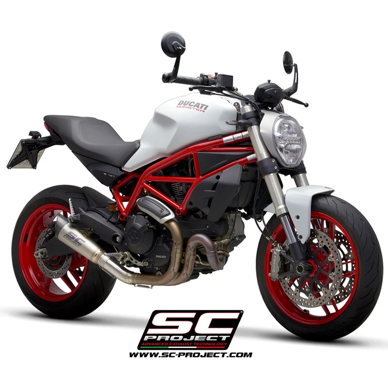 SC-Project D32-T41T S1 Slip-on Exhaust, Titanium For Ducati Monster 797 (2017-) - Image 4