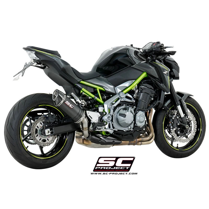 SC-Project K25-T25 Oval Slip-on Exhaust For Kawasaki Z900 (2017-) - Image 3
