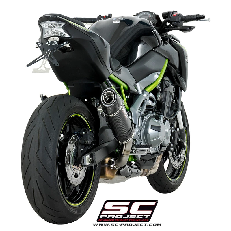 SC-Project K25-T25 Oval Slip-on Exhaust For Kawasaki Z900 (2017-)