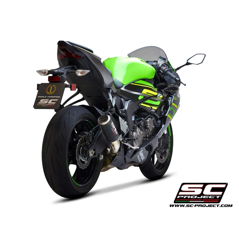 SC-Project K35-T36C CR-T Slip-on Exhaust, Carbon Fiber Kawasaki Ninja ZX-6R 636 (2019-) - Image 3
