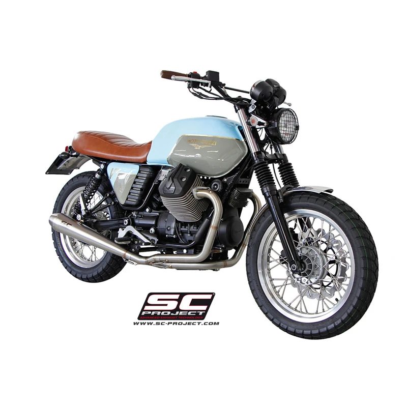 SC-Project MG01-C37A Conic 2-1 Full System Exhaust For Moto Guzzi V7 Models - Image 4