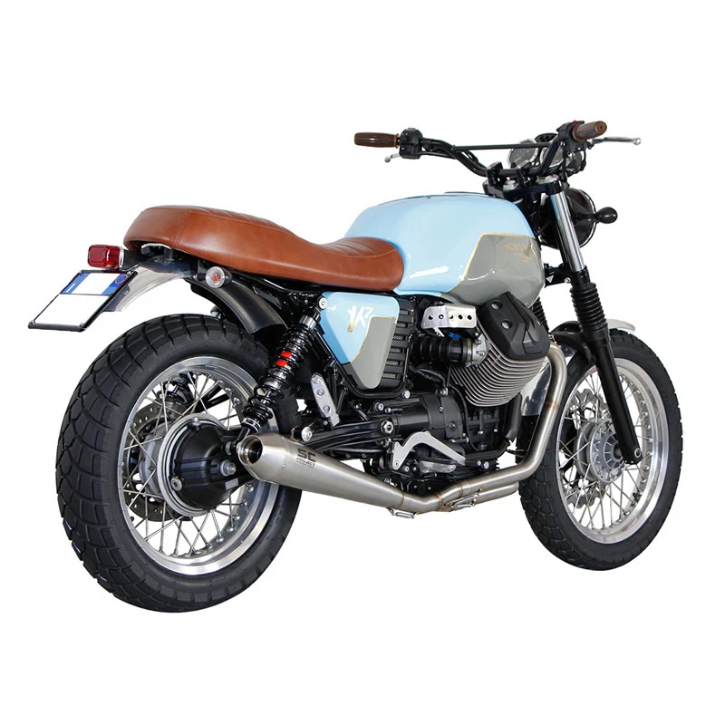 SC-Project MG01-C37A Conic 2-1 Full System Exhaust For Moto Guzzi V7 Models