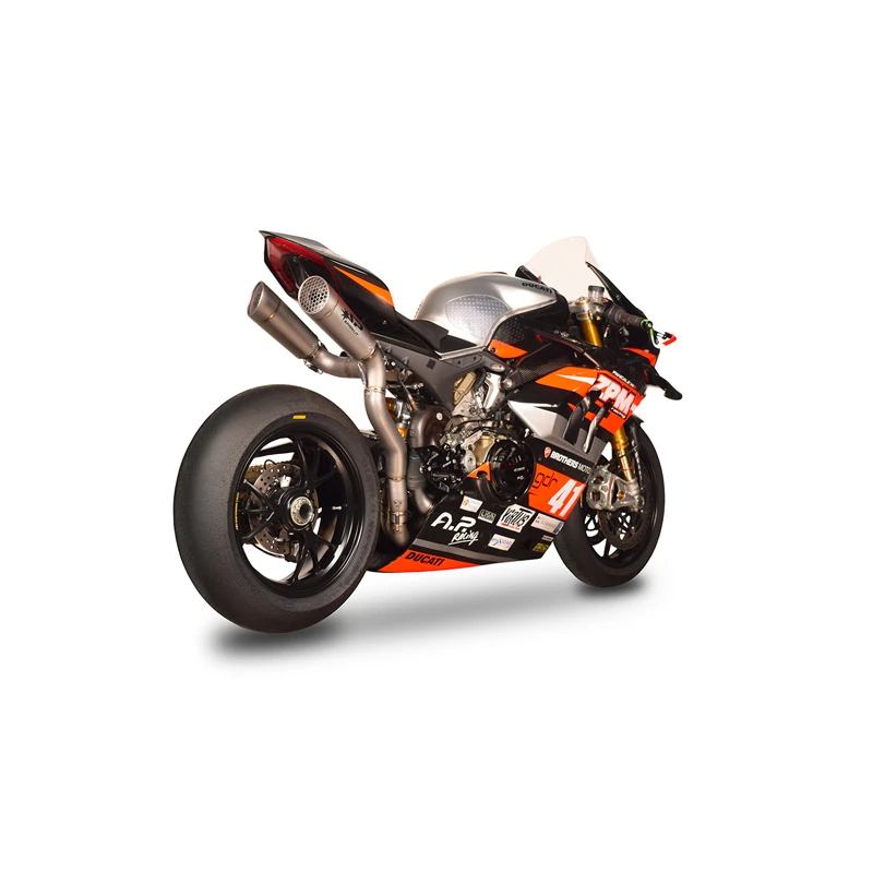 Spark GDU8827T Double Grid-O Titanium Semi-Full Exhaust For Ducati Panigale V4 R/S - Image 2