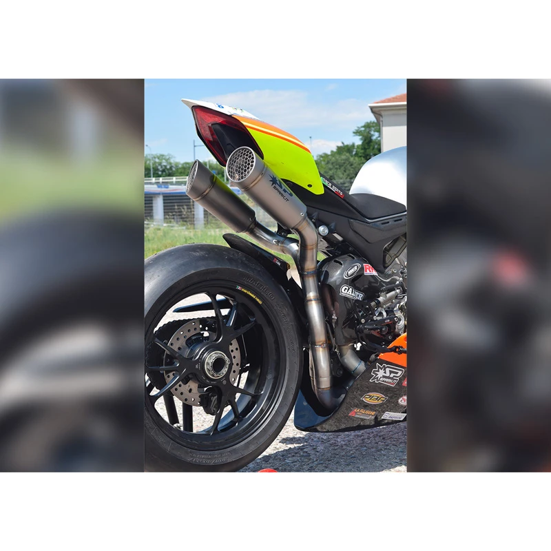 Spark GDU8827T Double Grid-O Titanium Semi-Full Exhaust For Ducati Panigale V4 R/S - Image 7