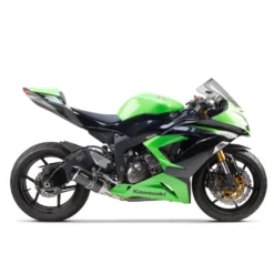 Two Bros 005-3860405-S1 S1R Standard Carbon Slip-on Exhaust For Kawasaki ZX-636R/6RR '09-